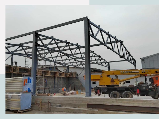 Строительство цехов в Туймазах