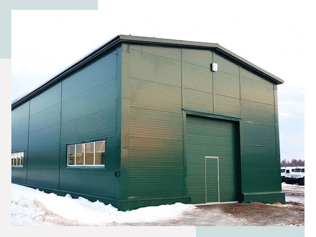 Двускатные ангары в Туймазах