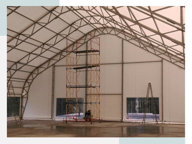 Шатровые ангары в Туймазах