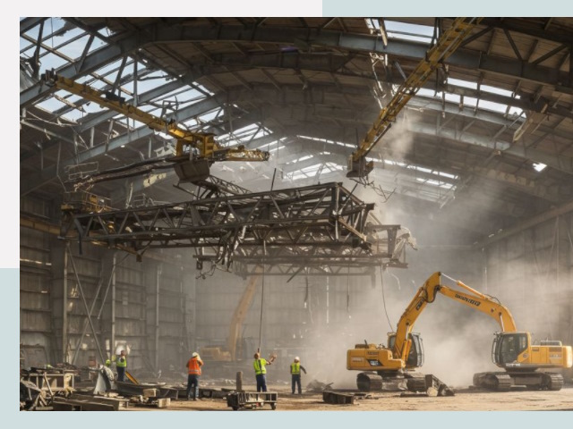 Демонтаж ангаров в Туймазах от 611 руб. за м²