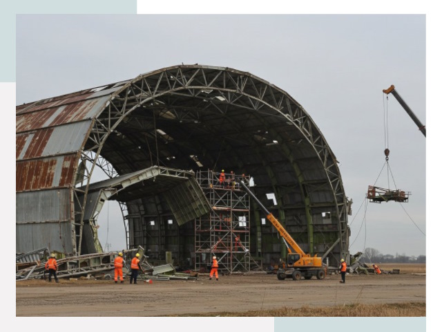 Демонтаж ангаров в Туймазах