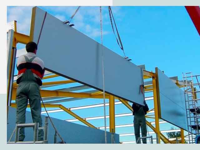 Монтаж сэндвич-панелей в Туймазах от 611 руб.